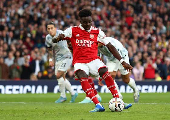 Article image:Arsenal: Peter Drury's spine-tingling commentary to Saka's winner vs Liverpool