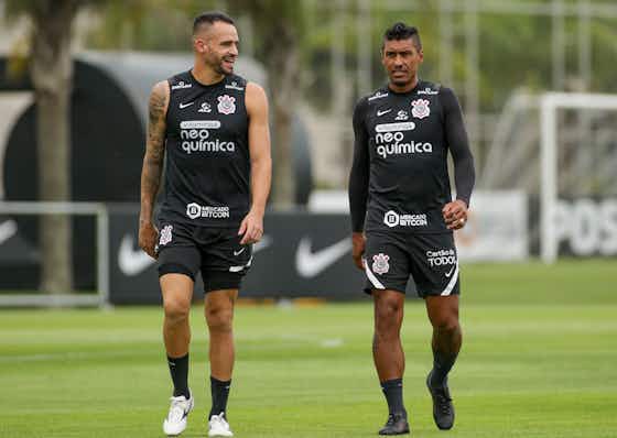 Imagem do artigo:Corinthians faz primeiro treino coletivo do ano e Sylvinho esboça time titular para a estreia do Paulista