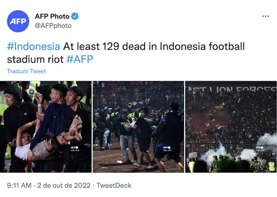 Imagem do artigo:⚠️ Indonésia confirma ao menos 125 mortos em tragédia; FIFA se pronuncia