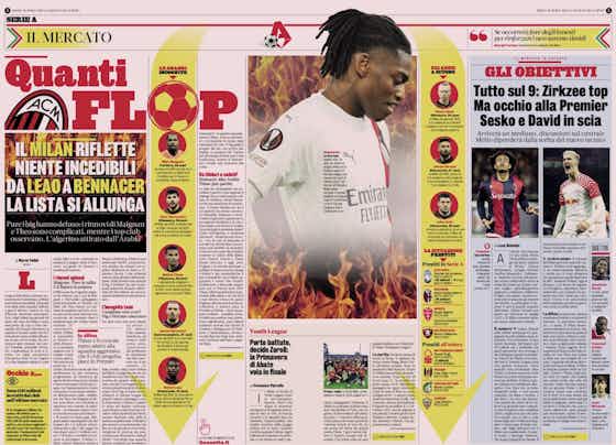 Article image:GdS: ‘All-in on a 9’ – Bologna, Leipzig, Lille and Feyenoord stars eyed by Milan