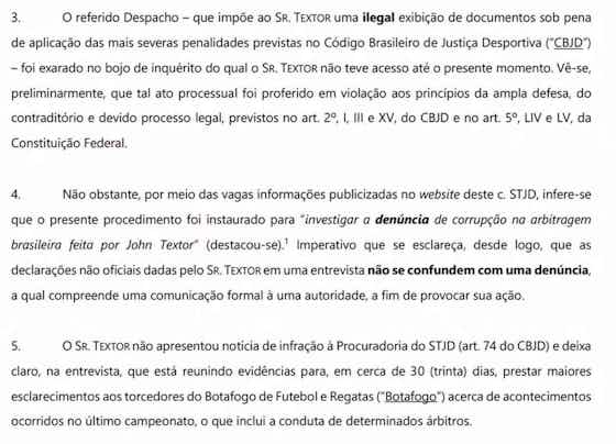 Imagem do artigo:Botafogo: Textor responde ao STJD após denúncia de manipulação de resultados
