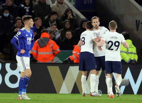 Article image:Kane Gets 9.5, Reguilon With 7.5 | Tottenham Hotspur Players Rated In Last-Gasp Win Vs Leicester City