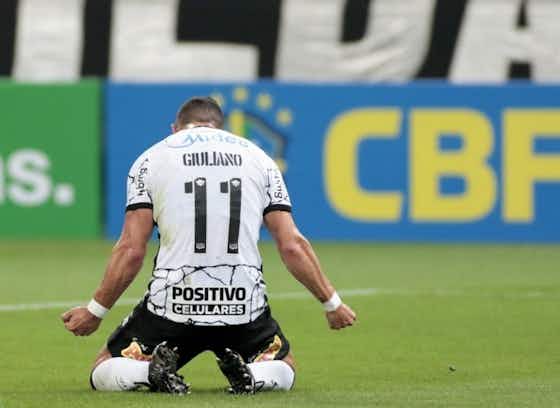 Imagem do artigo:Giuliano faz boa partida e comemora gol marcado pelo Corinthians: “Que seja o primeiro de muitos”