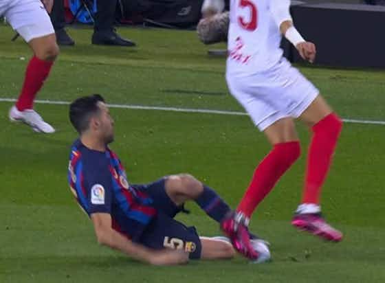 Imagem do artigo:Busquets se lesiona com quatro minutos e preocupa Barcelona