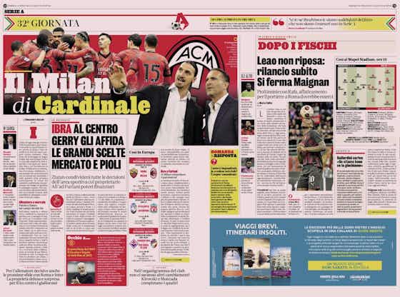 Article image:GdS: Pioli leans on Leao again after turbulent Thursday – a response is needed