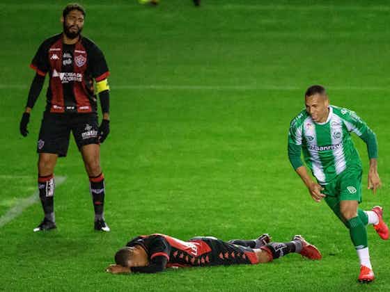 Imagem do artigo:No mercado, Botafogo sondou atacante Breno Lopes, do Juventude