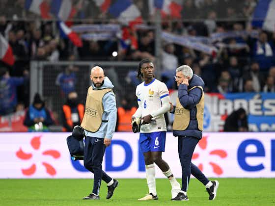 Article image:Real Madrid midfielder avoids serious injury while on duty with France