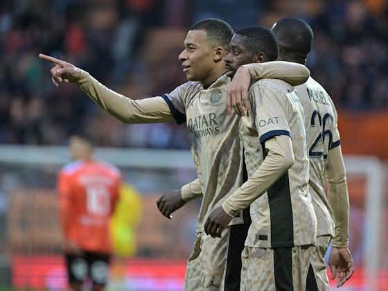 Imagen del artículo:PSG, con dobletes de Mbappé y Dembélé, supera a Lorient y acaricia el título