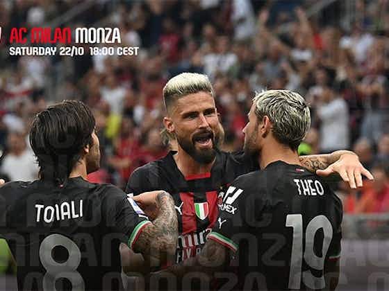 Article image:AC MILAN v MONZA: A SERIE A FIRST