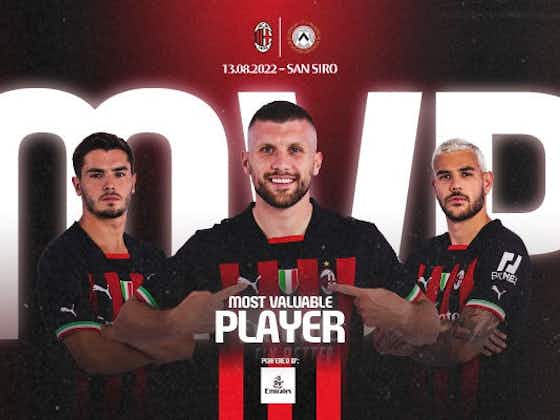 Article image:REBIĆ IS THE MVP FROM AC MILAN v UDINESE