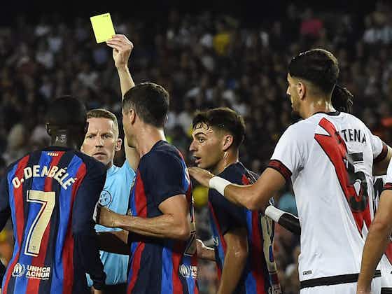 Article image:Barcelona officials ‘disturbed’ by refereeing in Rayo clash