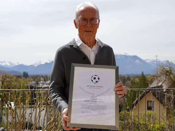 Artikelbild:Franz Beckenbauer für Lebenswerk ausgezeichnet