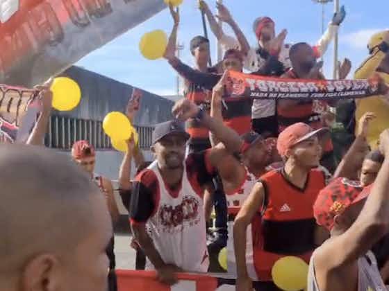 Imagem do artigo:Com apoio da torcida, Flamengo embarca para a Colômbia