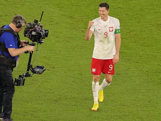 Imagen del artículo:El delantero polaco, Robert Lewandoski, anotó su primer gol en un Mundial contra Arabia Saudita