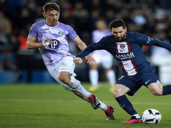 Imagen del artículo:Lionel Messi marcó un golazo ante Toulouse, por la fecha 22 de la Ligue 1