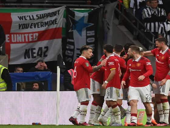 Imagen del artículo:Con Lisandro Martínez y Alejandro Garnacho, Manchester United venció 2-0 a Newcastle y se quedó con la EFL CUP