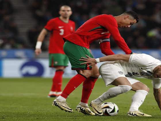 Imagen del artículo:Con la vuelta de Cristiano Ronaldo, Portugal cayó 2-0 frente a Eslovenia por amistoso internacional