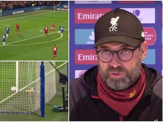 Article image:FA Cup: When Jurgen Klopp blamed the ball for Adrian's howler vs Chelsea
