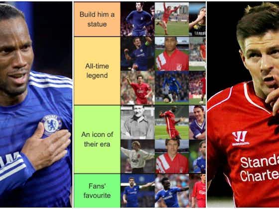 Article image:Gerrard, Lampard, Drogba, Salah: Liverpool and Chelsea's greatest ever players ranked