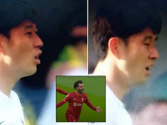 Article image:Salah vs Son: The moment Spurs star realised Golden Boot race was level