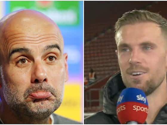 Article image:Jordan Henderson's response when asked if Liverpool watch Man City games