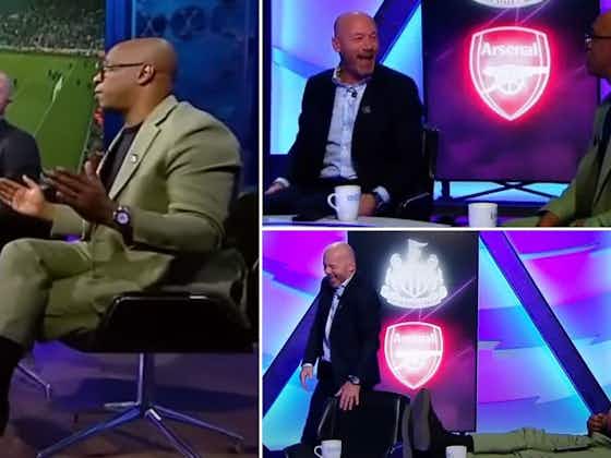 Article image:Newcastle 2-0 Arsenal: Alan Shearer laughed in Ian Wright's face in PL game