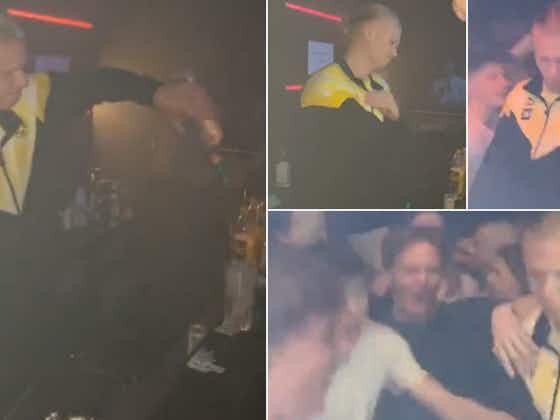 Article image:Erling Haaland: Dortmund striker goes clubbing with fans after final game for club