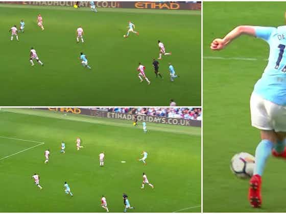 Article image:Man City: Kevin De Bruyne's greatest ever Premier League assist vs Stoke in 2017