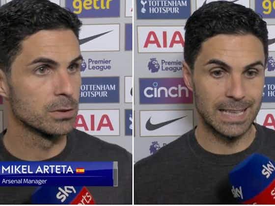 Article image:Spurs 3-0 Arsenal: Mikel Arteta was furious in tense post-match interview