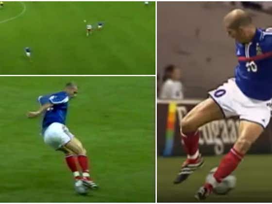 Article image:Zinedine Zidane's filthy first touch vs Denmark in 2001