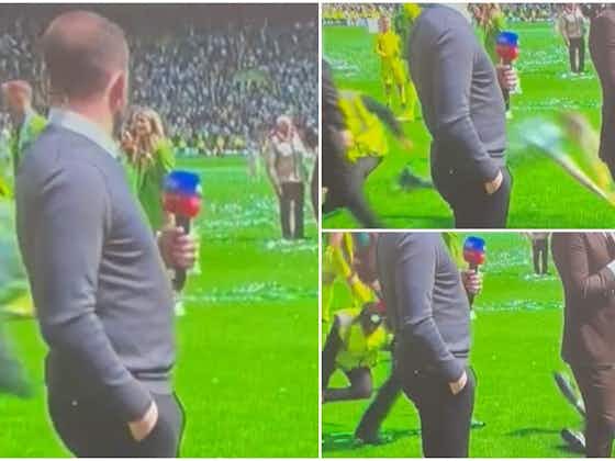 Article image:Celtic steward goes viral after unreal slide tackle on young fan