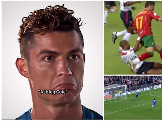 Article image:Cristiano Ronaldo named Ashley Cole as his toughest opponent, highlights show why