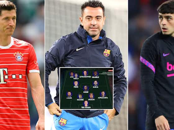 Article image:Xavi's 'dream' Barcelona XI for the 2022/23 season with 5 signings named