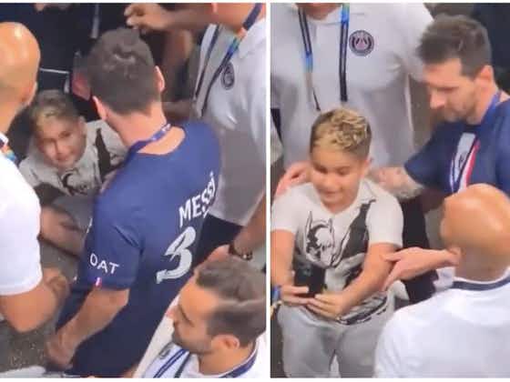 Article image:Lionel Messi: PSG star made young fan's dream come true after beating Nantes