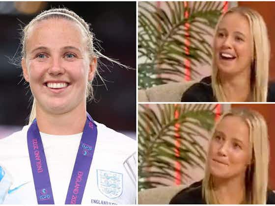 Article image:Euro 2022: England star Beth Mead told she "looks knackered" during TV interview