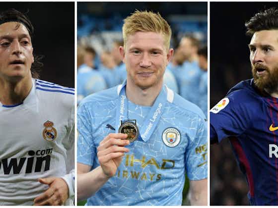 Article image:Messi, Neymar, De Bruyne, Ozil: Who's played the most key passes in a season?