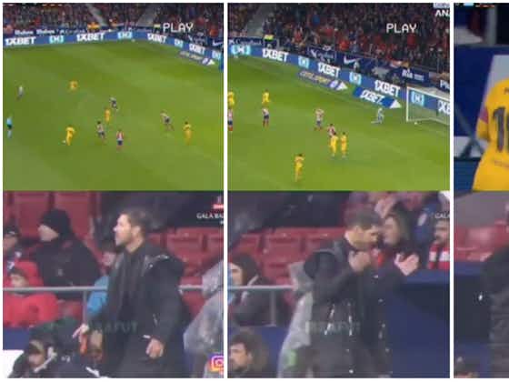 Article image:Lionel Messi: When Diego Simeone applauded Barcelona legend after he broke Atletico hearts