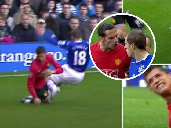 Article image:Cristiano Ronaldo tackle: Phil Neville explains how it 'saved his Everton career'