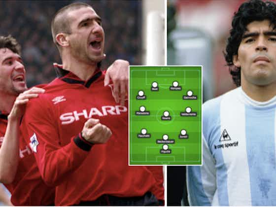 Article image:Maradona, Cruyff, Beckenbauer, Keane, Best: Eric Cantona's all-time XI