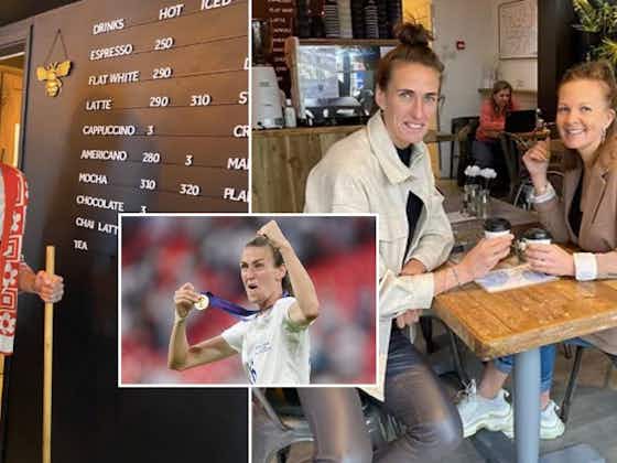Article image:Euro 2022: England hero Jill Scott returns to ‘reality’ by working in coffee shop