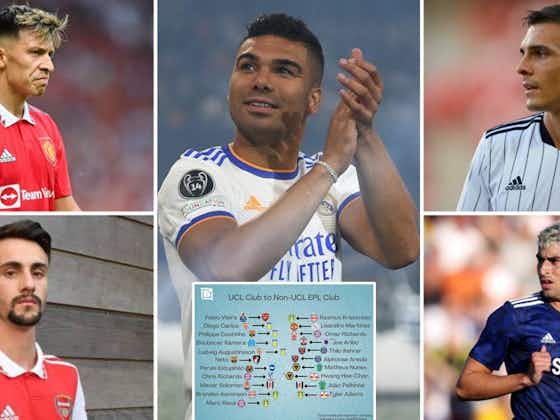 Article image:Casemiro to Man Utd: Players who have left Champions League clubs for Premier League this summer