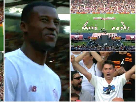 Article image:Gini Wijnaldum given spine-tingling welcome by AS Roma fans after PSG exit