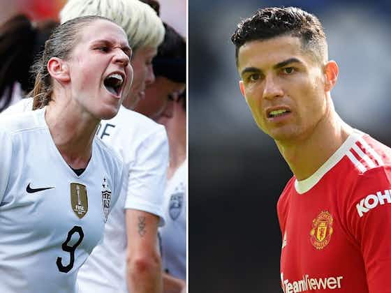 Article image:Cristiano Ronaldo: Heather O'Reilly taunts Man United star with Champions League jibe