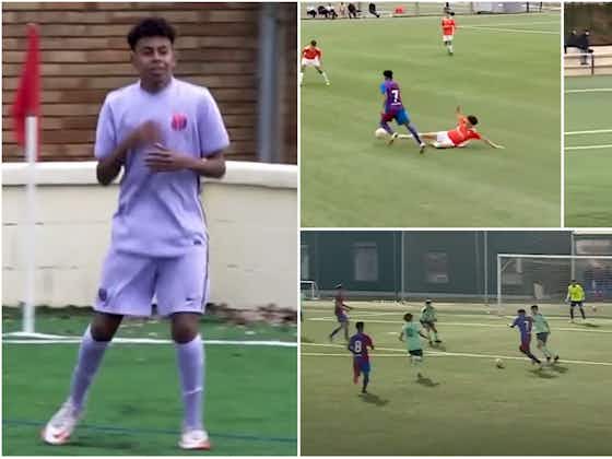 Article image:Lamine Yamal: 'Mini Leo Messi' is training with Barcelona - his highlights are special