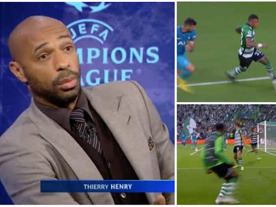 Article image:Sporting 2-0 Spurs: Thierry Henry's funny commentary on second goal