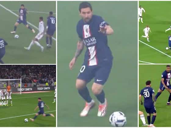 Article image:Lionel Messi scores from Neymar assist in match-winning highlights for PSG vs Lyon