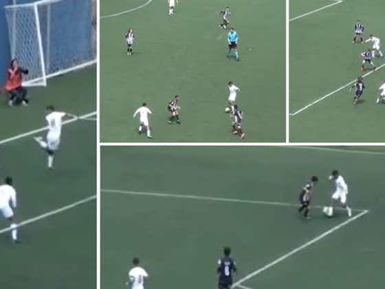 Article image:Santos U13 goal: Brazilian youngsters score incredible goal that goes viral