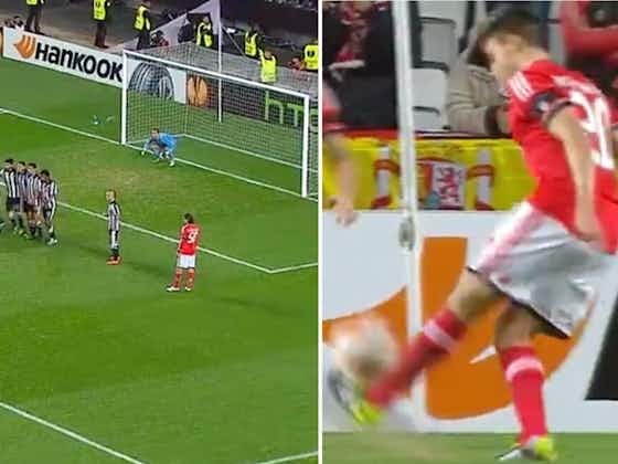 Article image:Lionel Messi topped by Nico Gaitan's 'Panenka free-kick' for Benfica in 2014