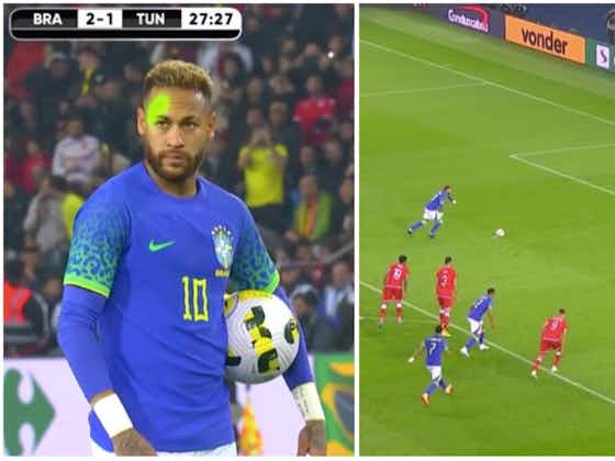 Article image:Neymar took ice-cold penalty for Brazil vs Tunisia after laser shone in his face