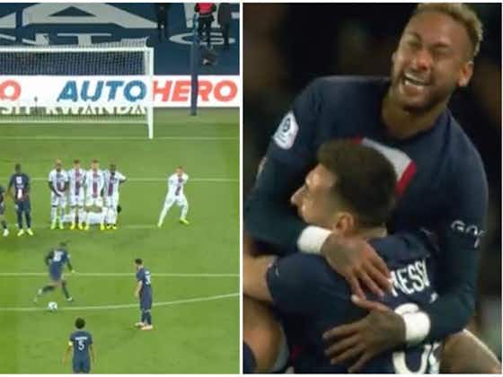 Article image:Lionel Messi: PSG star nets exquisite free-kick vs Nice